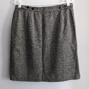 Banana Republic Gray Tweed Skirt Women Size 8 (Medium)